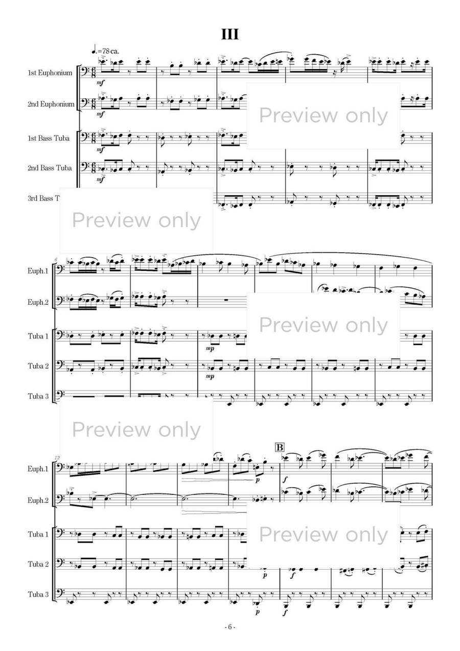 Street in Marina - Euphonium & Tuba Quintet Euphonium Duet scores gallery preview page 7