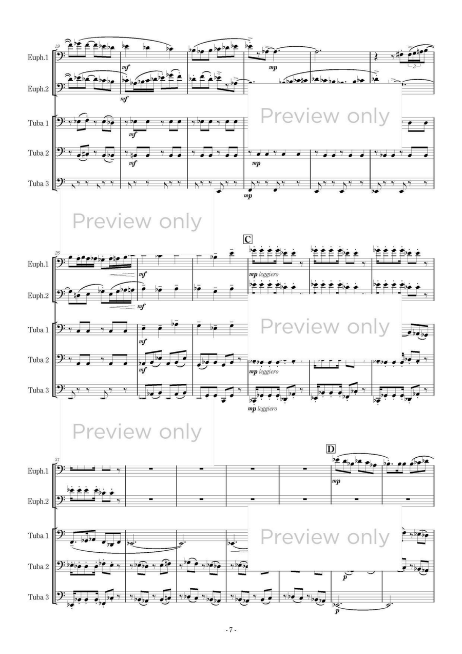 Street in Marina - Euphonium & Tuba Quintet Euphonium Duet scores gallery preview page 8