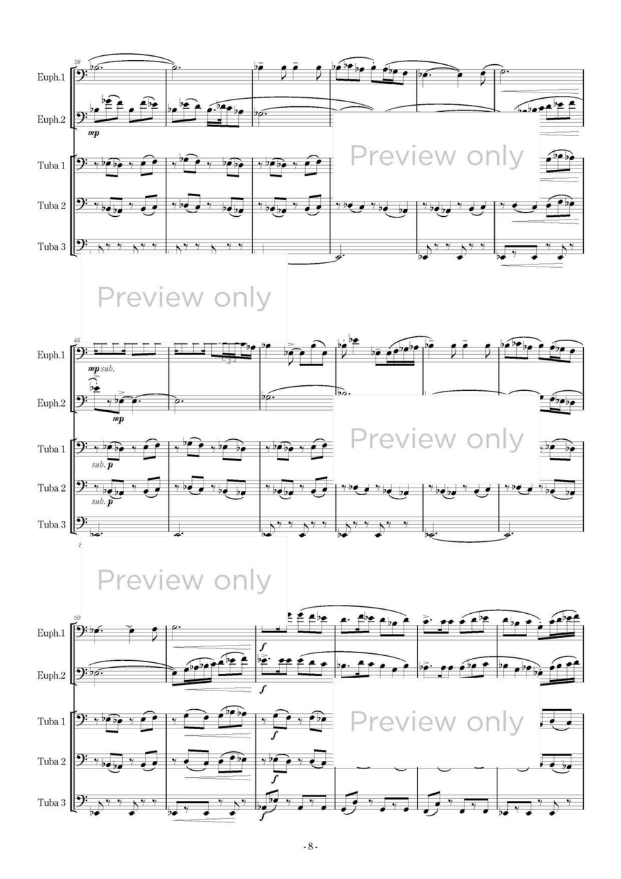 Street in Marina - Euphonium & Tuba Quintet Euphonium Duet scores gallery preview page 9