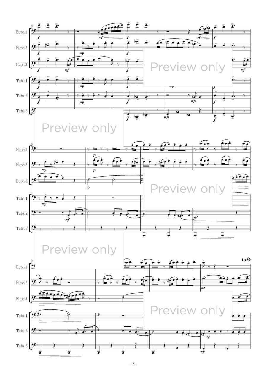 Nobilmente - Euphonium & Tuba Sextet Euphonium Trio scores gallery preview page 3