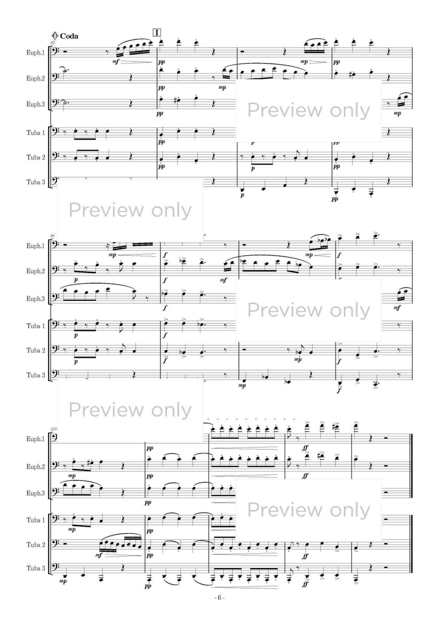 Nobilmente - Euphonium & Tuba Sextet Euphonium Trio scores gallery preview page 7
