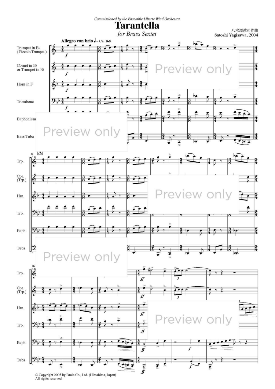 Tarantella - Brass Sextet Chamber Music scores gallery preview page 2