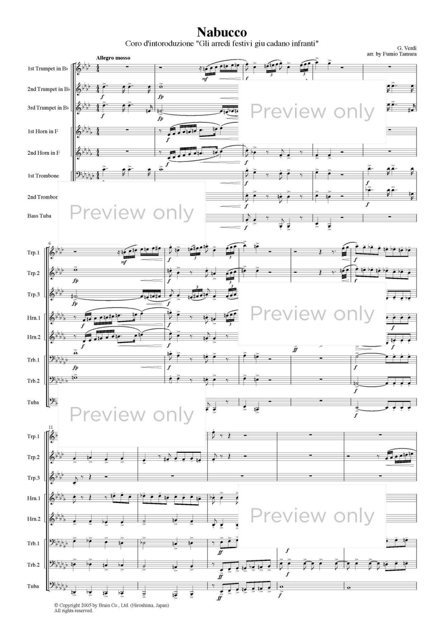 Nabucco - Brass Octet Nabucco - Brass Octet Flugelhorn scores gallery preview page 2