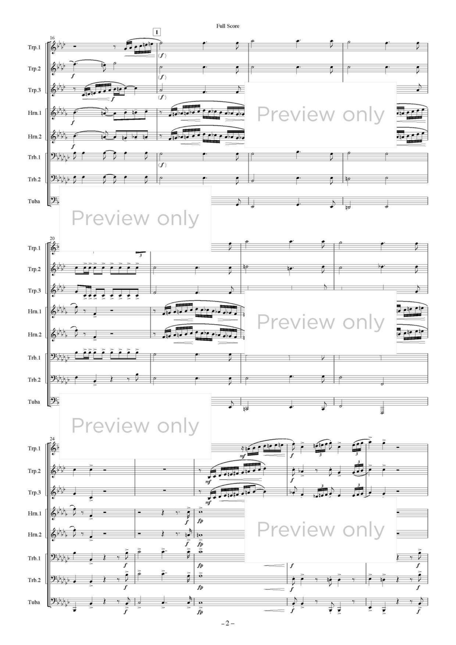 Nabucco - Brass Octet Nabucco - Brass Octet Flugelhorn scores gallery preview page 3