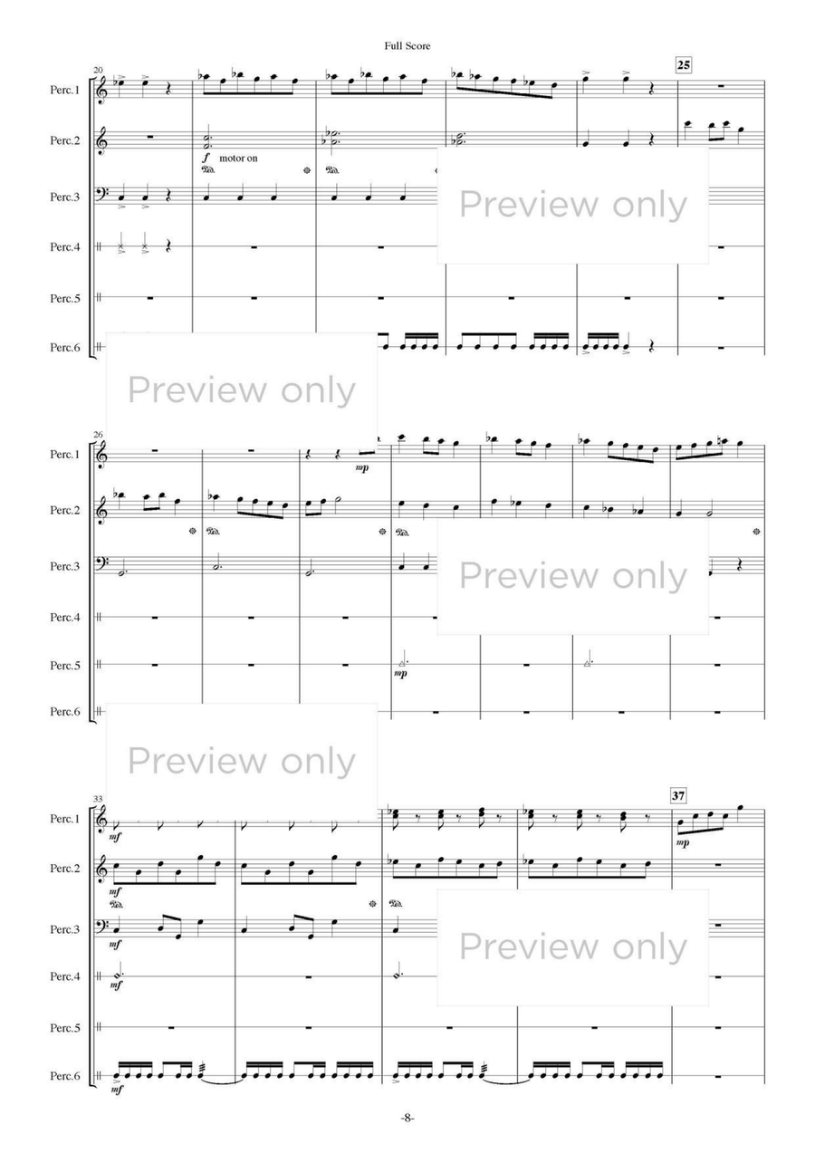 First Suite - Percussion Sextet Chamber Music scores gallery preview page 9