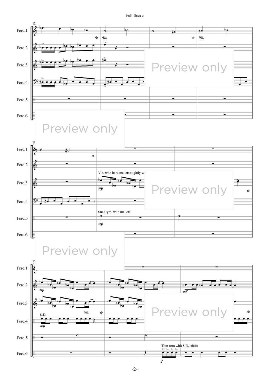 Caprice - Percussion Sextet Chamber Music scores gallery preview page 3