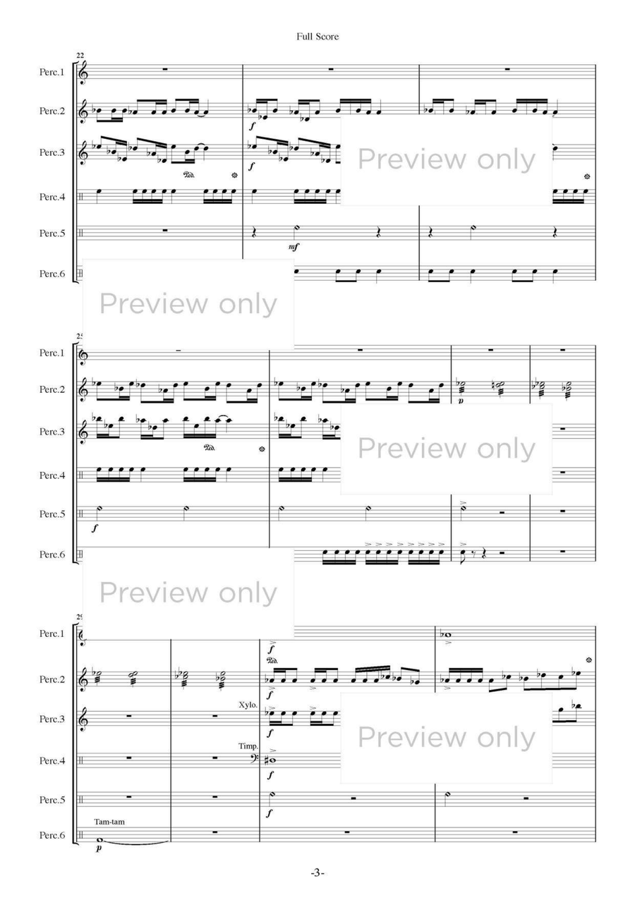 Caprice - Percussion Sextet Chamber Music scores gallery preview page 4