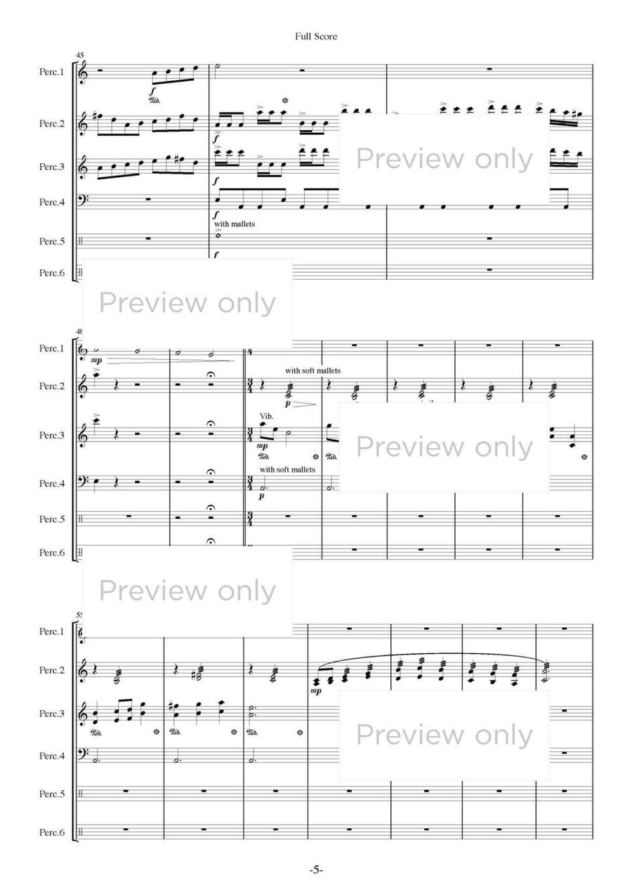 Caprice - Percussion Sextet Chamber Music scores gallery preview page 6
