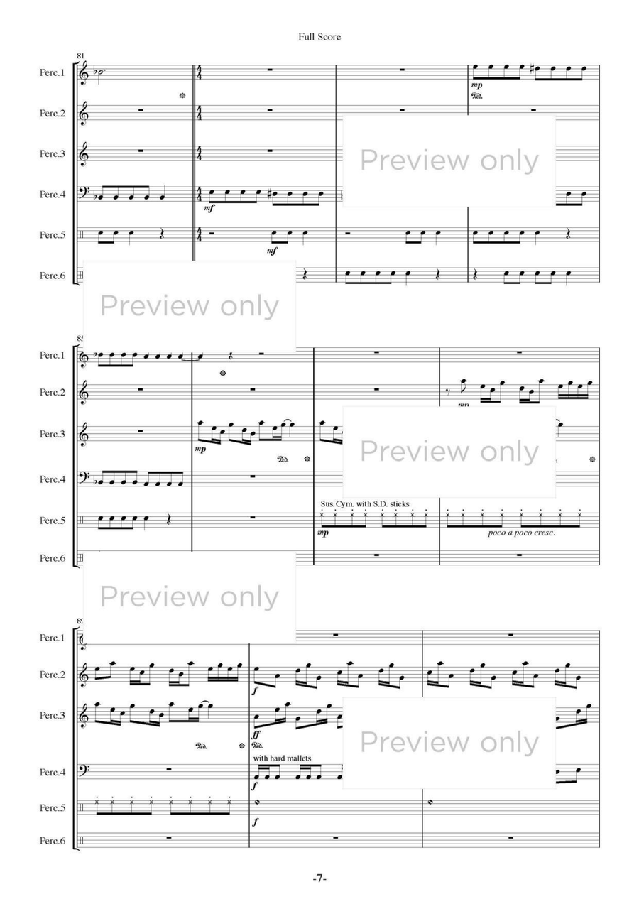 Caprice - Percussion Sextet Chamber Music scores gallery preview page 8