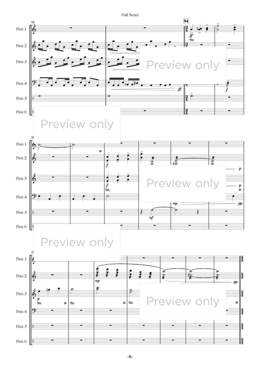 Caprice - Percussion Sextet Chamber Music scores gallery preview page 9