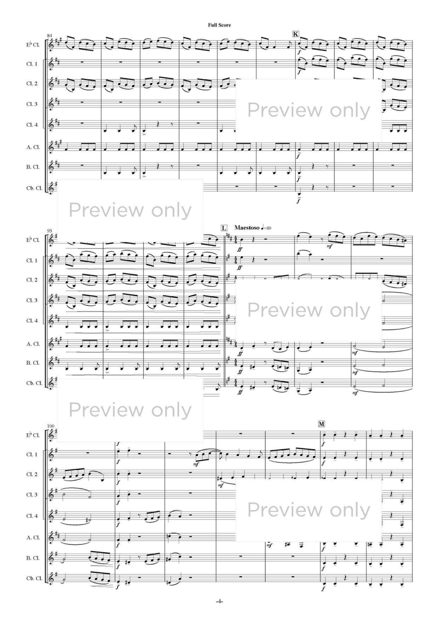 Etude - Clarinet Octet Etude - Clarinet Octet Clarinet Quartet scores gallery preview page 5