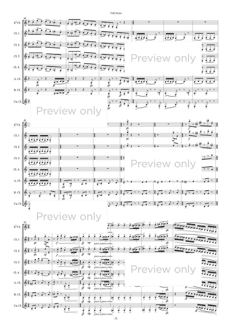 Pater Noster - Clarinet Octet Clarinet Quartet scores gallery preview page 4