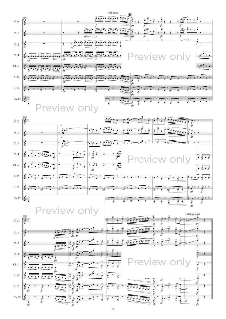 Pater Noster - Clarinet Octet Clarinet Quartet scores gallery preview page 8