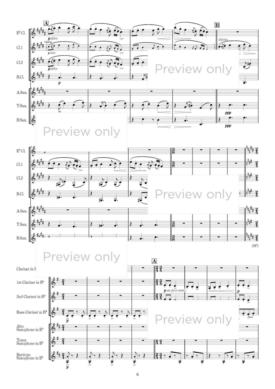 Romanian Christmas Songs Series I - Woodwind Septet Chamber Music scores gallery preview page 7