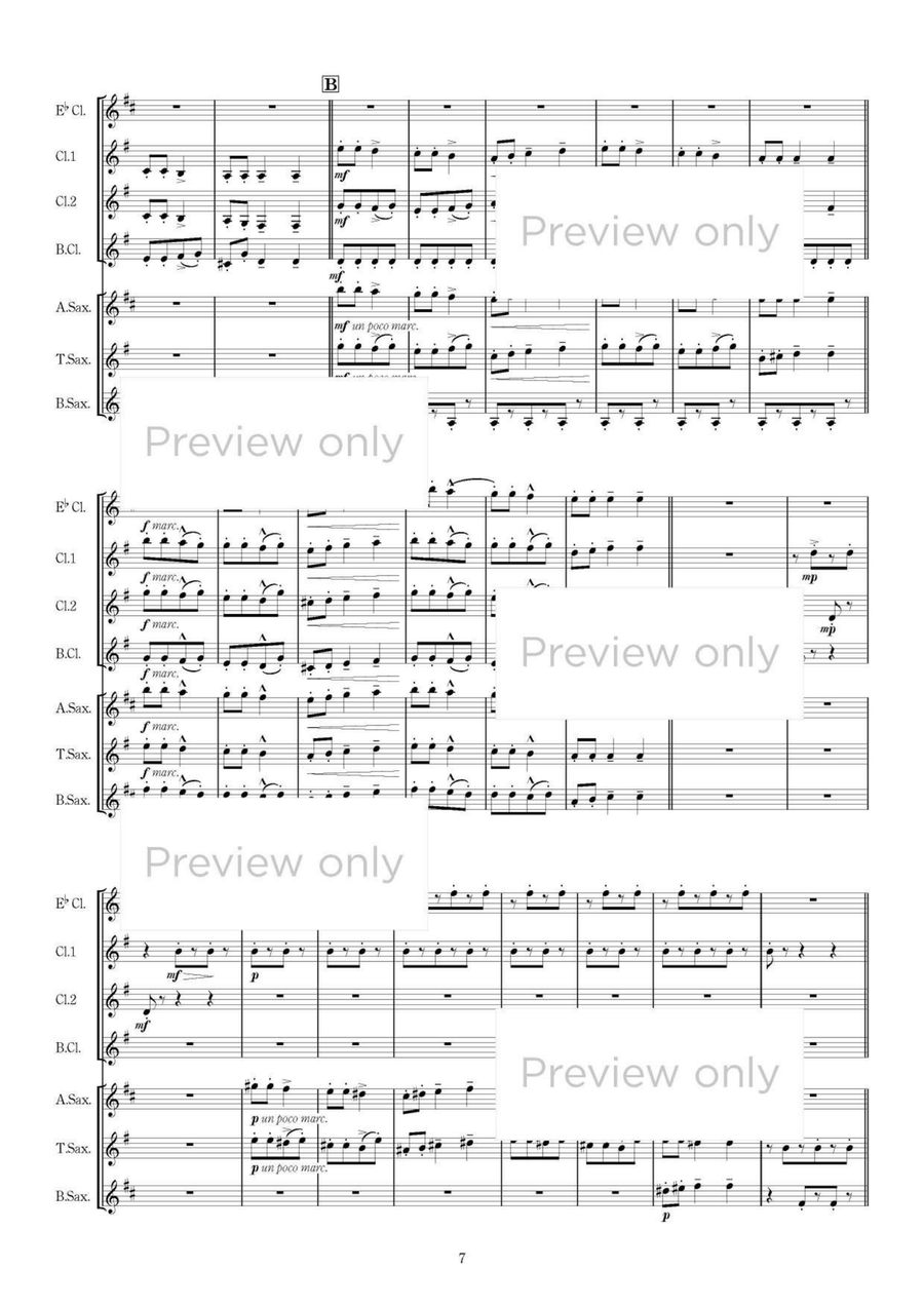 Romanian Christmas Songs Series I - Woodwind Septet Chamber Music scores gallery preview page 8