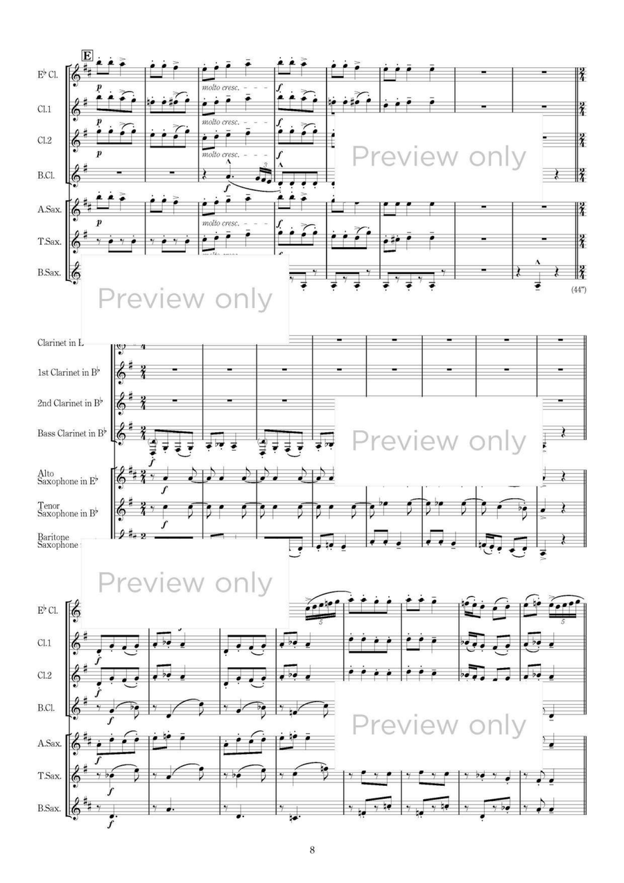 Romanian Christmas Songs Series I - Woodwind Septet Chamber Music scores gallery preview page 9
