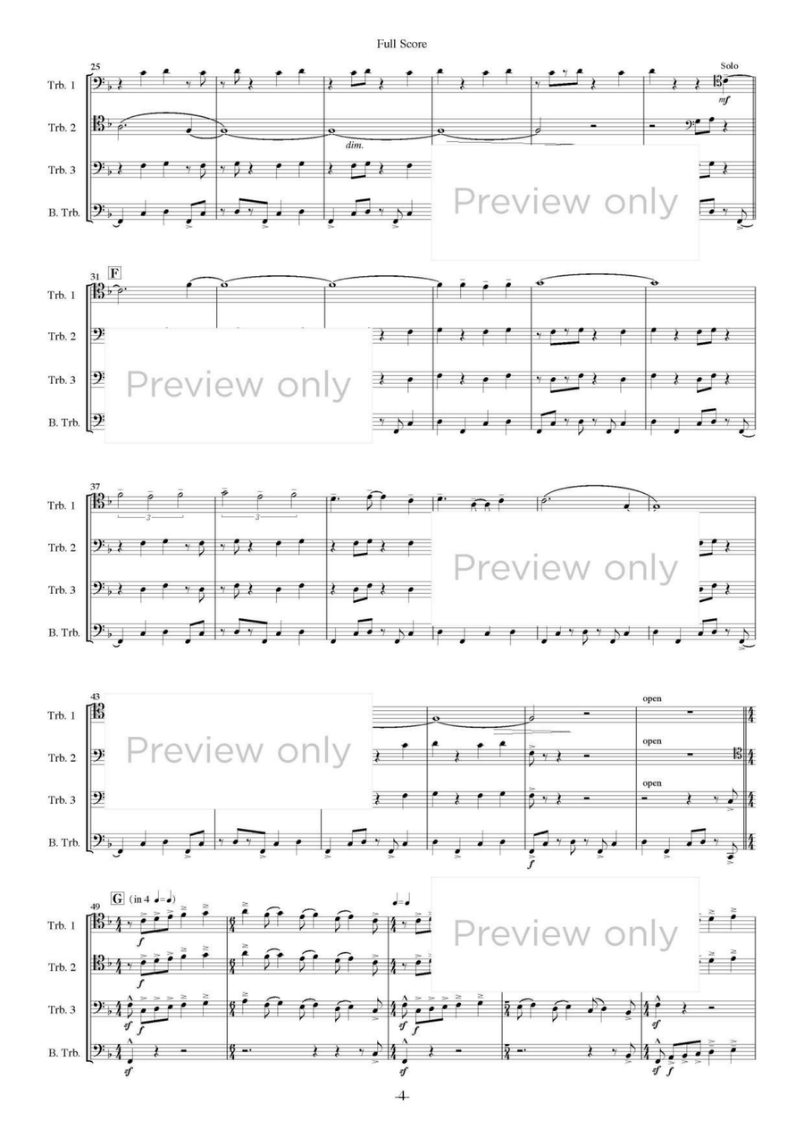 Street Songs - Trombone Quartet Trombone Quartet scores gallery preview page 5