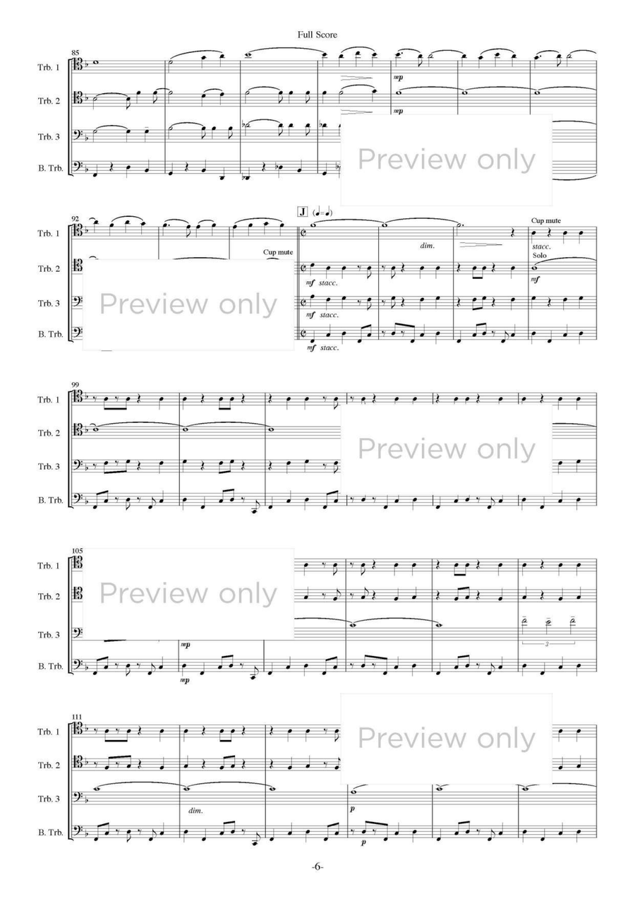 Street Songs - Trombone Quartet Trombone Quartet scores gallery preview page 7