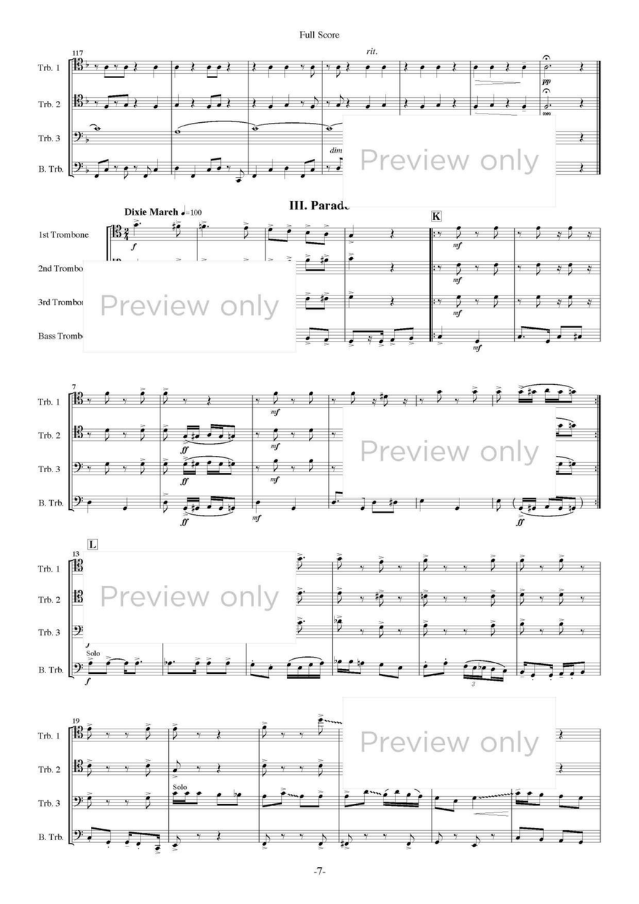 Street Songs - Trombone Quartet Trombone Quartet scores gallery preview page 8