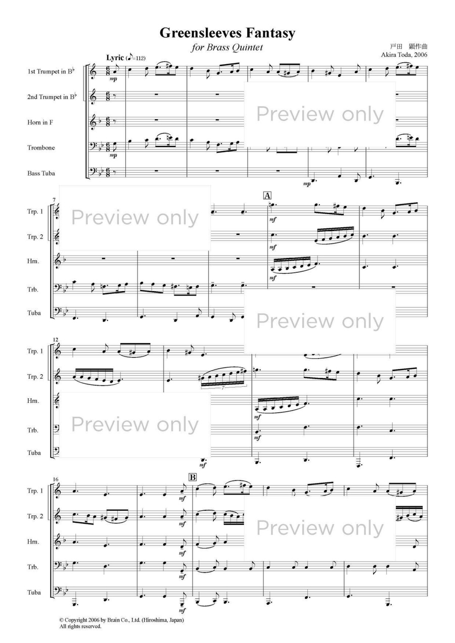 Greensleeves Fantasy - Brass Quintet Brass Quintet scores gallery preview page 2