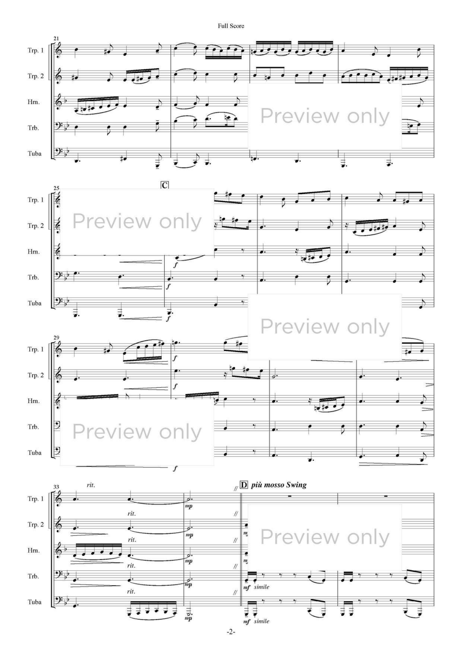 Greensleeves Fantasy - Brass Quintet Brass Quintet scores gallery preview page 3