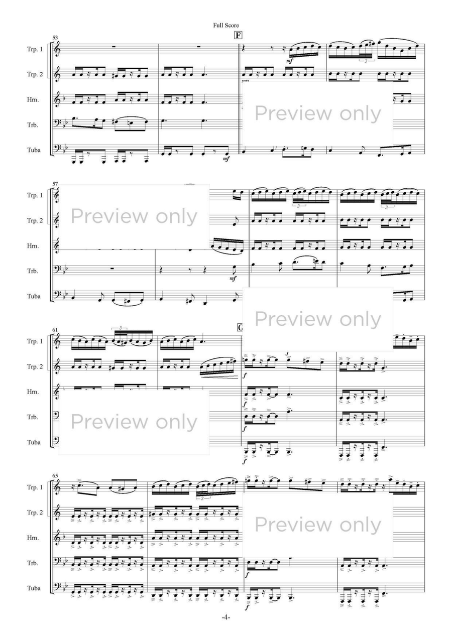 Greensleeves Fantasy - Brass Quintet Brass Quintet scores gallery preview page 5