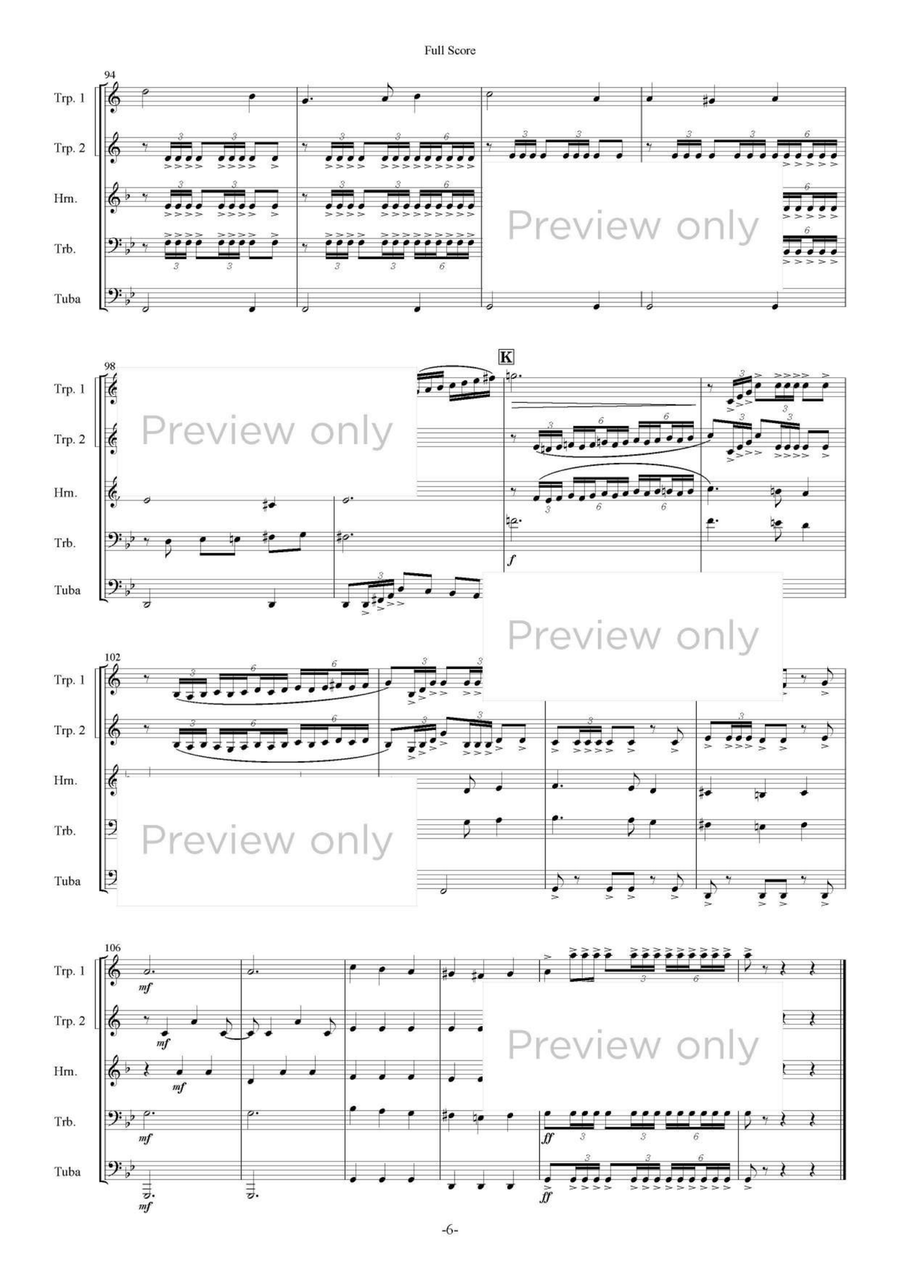 Greensleeves Fantasy - Brass Quintet Brass Quintet scores gallery preview page 7