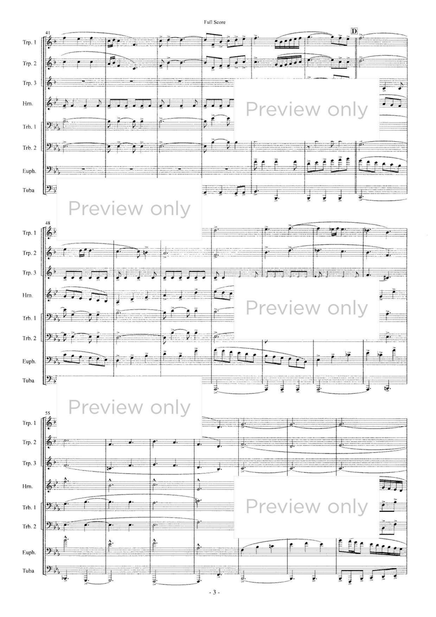 The Infinite Shining Heavens - Brass Octet Euphonium scores gallery preview page 4