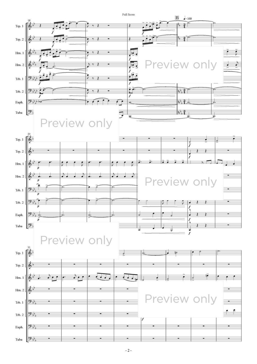 Auserwahlte Stätte - Brass Octet Euphonium scores gallery preview page 3