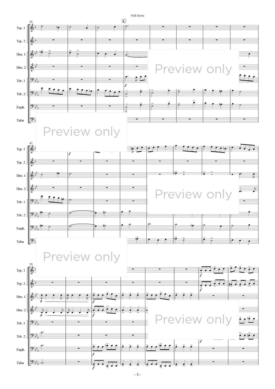 Auserwahlte Stätte - Brass Octet Euphonium scores gallery preview page 4