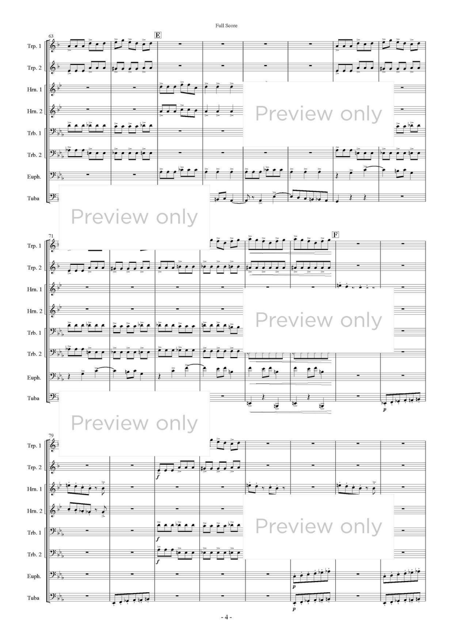 Auserwahlte Stätte - Brass Octet Euphonium scores gallery preview page 5