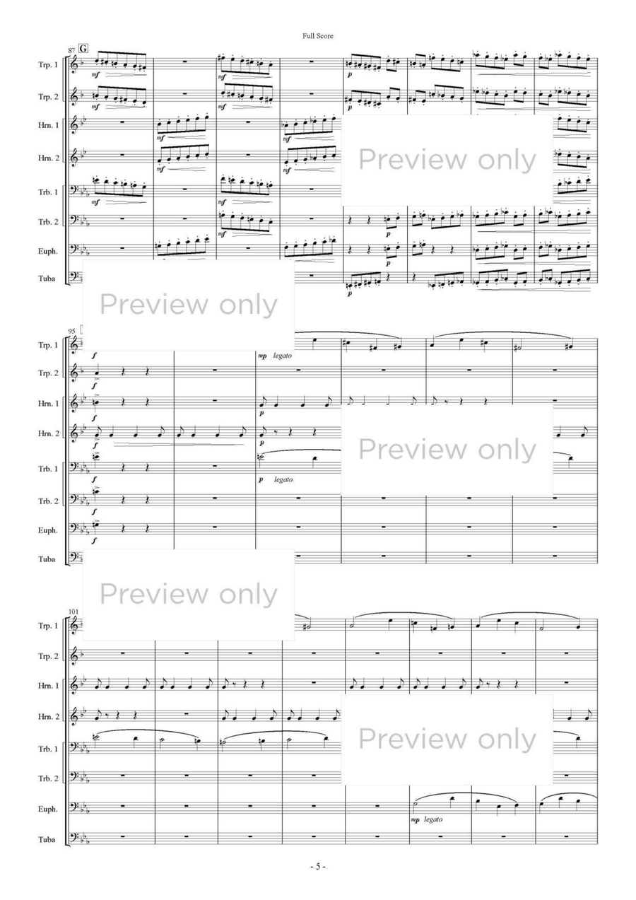 Auserwahlte Stätte - Brass Octet Euphonium scores gallery preview page 6