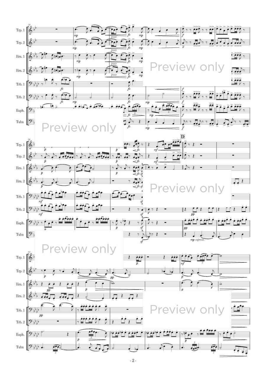 Hana-en-bu - Brass Octet Hana-en-bu - Brass Octet Euphonium scores gallery preview page 3