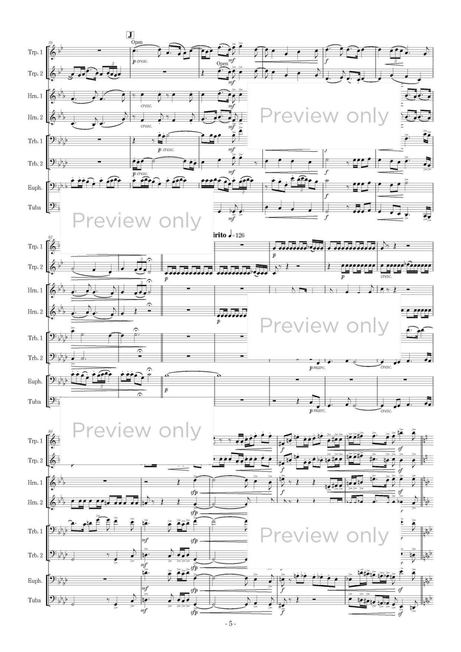 Hana-en-bu - Brass Octet Hana-en-bu - Brass Octet Euphonium scores gallery preview page 6