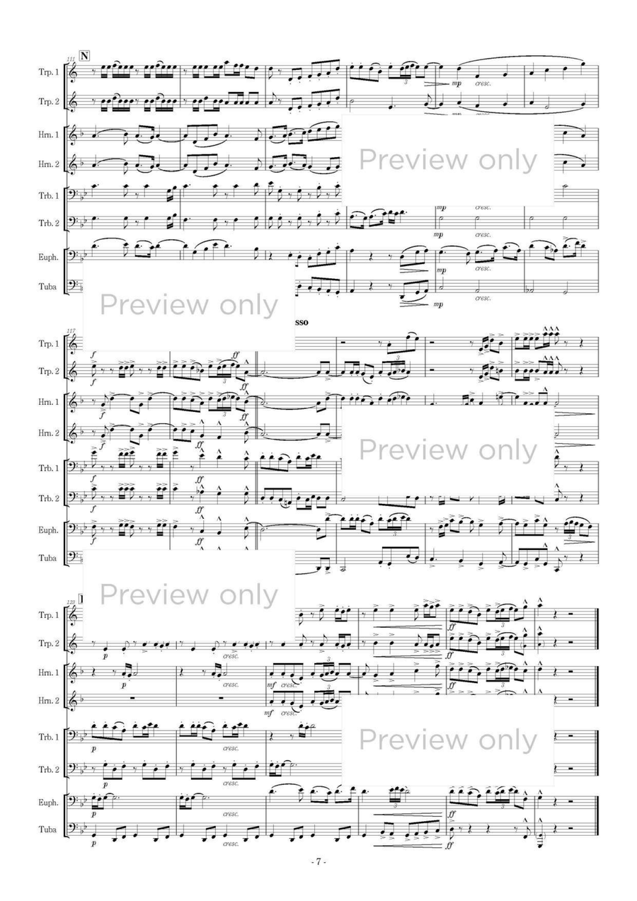 Hana-en-bu - Brass Octet Hana-en-bu - Brass Octet Euphonium scores gallery preview page 8