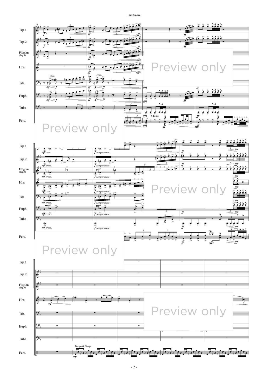 Tetrardus - Brass & Percussion Octet Chamber Music scores gallery preview page 3