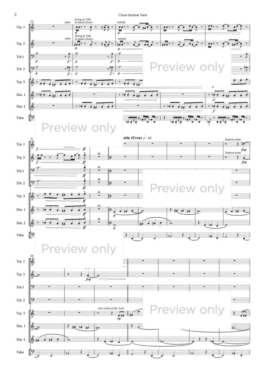 Cross-Section View - Brass Octet Horn scores gallery preview page 3