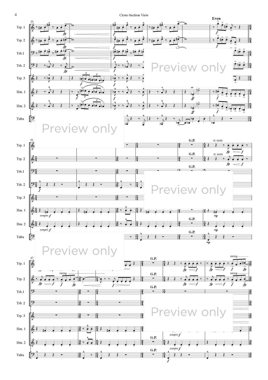 Cross-Section View - Brass Octet Horn scores gallery preview page 5
