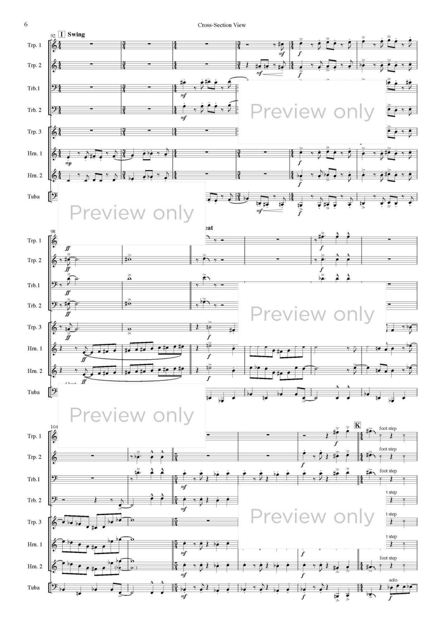 Cross-Section View - Brass Octet Horn scores gallery preview page 7