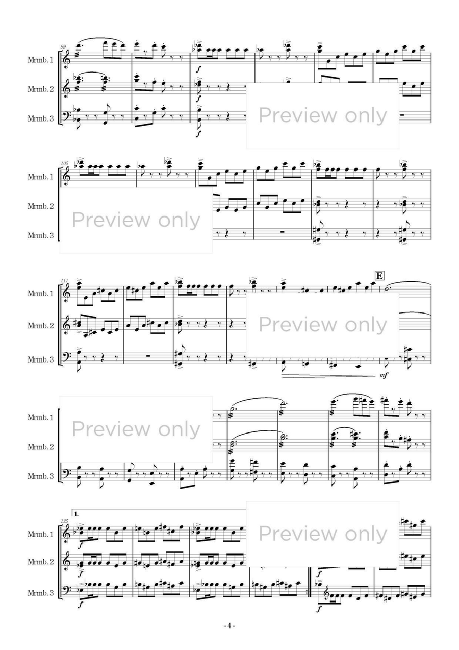 Divertimento - Marimba Trio 5-Octaves scores gallery preview page 5
