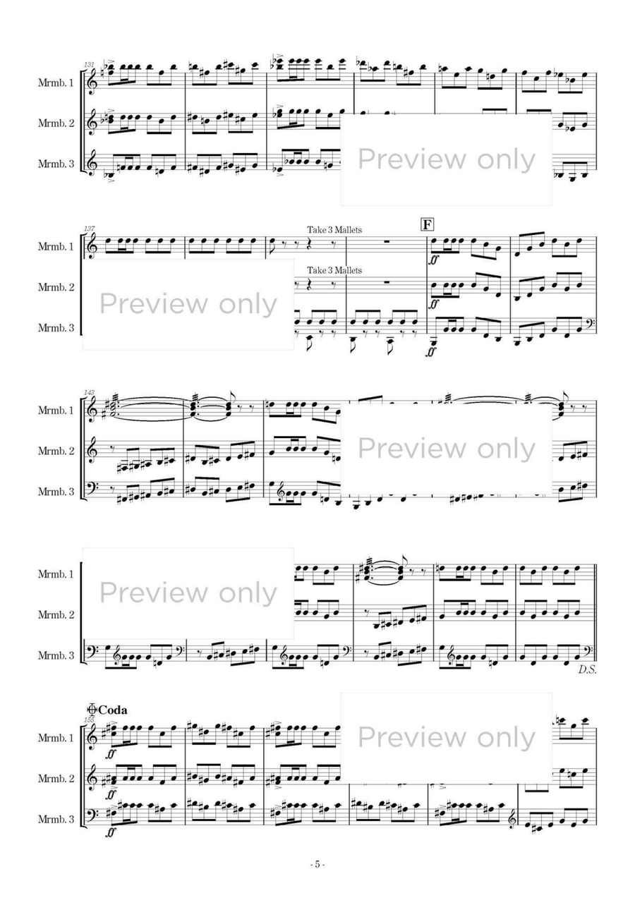 Divertimento - Marimba Trio 5-Octaves scores gallery preview page 6