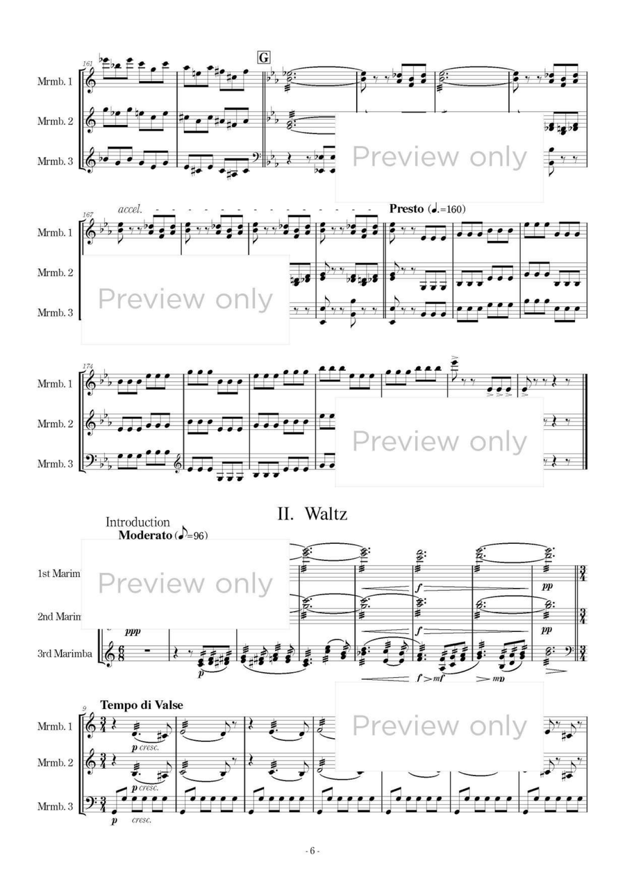 Divertimento - Marimba Trio 5-Octaves scores gallery preview page 7