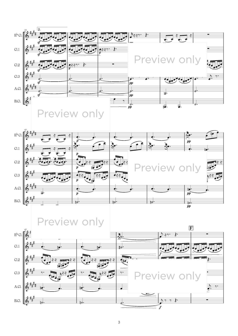 Le Tombeau de Couperin - Clarinet Sextet Chamber Music scores gallery preview page 4