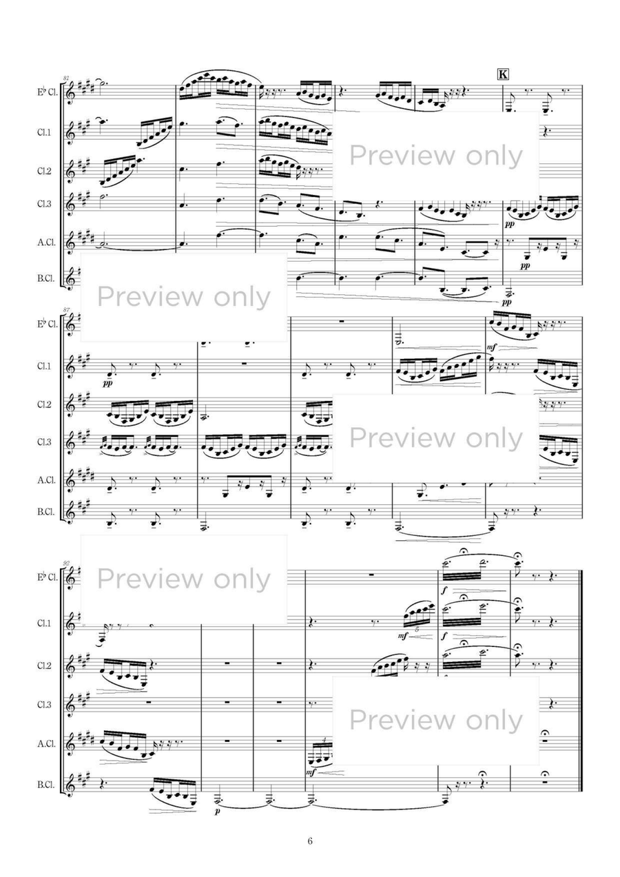 Le Tombeau de Couperin - Clarinet Sextet Chamber Music scores gallery preview page 7