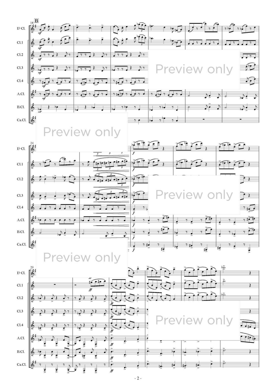 Emozione - Clarinet Octet Clarinet Quartet scores gallery preview page 3