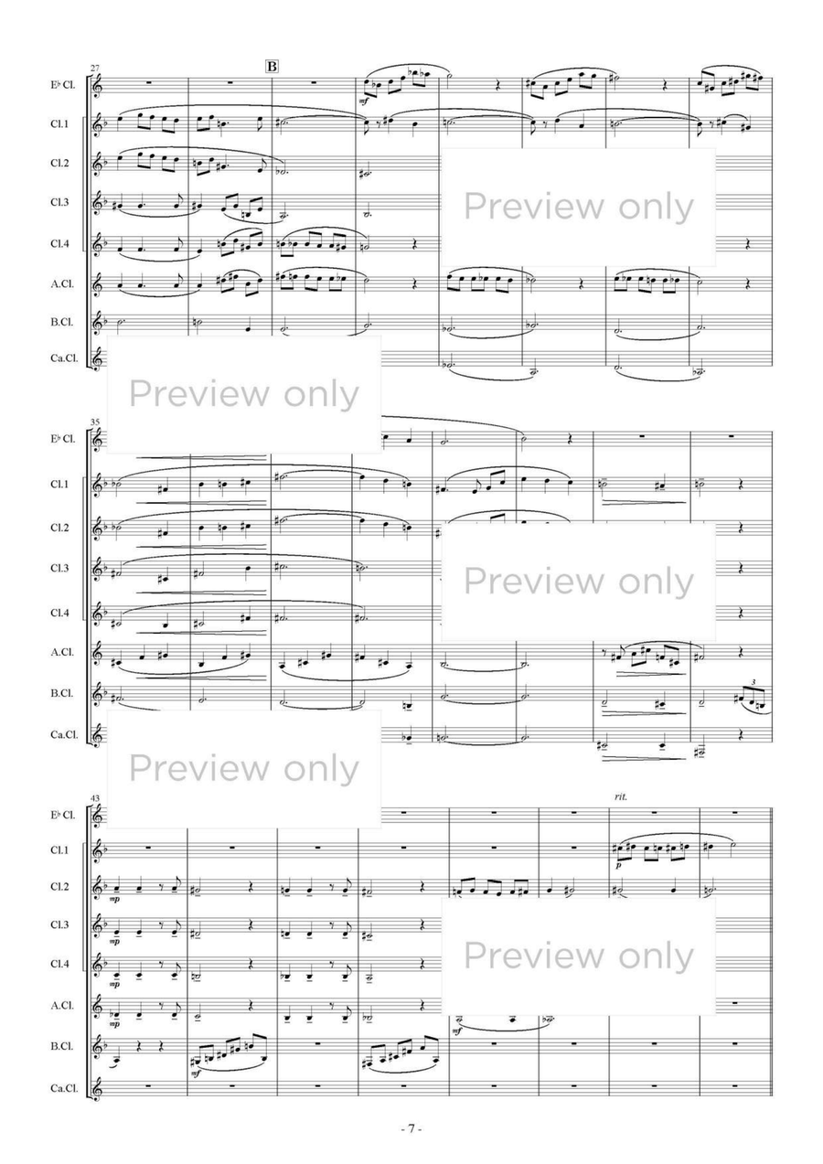 Emozione - Clarinet Octet Clarinet Quartet scores gallery preview page 8
