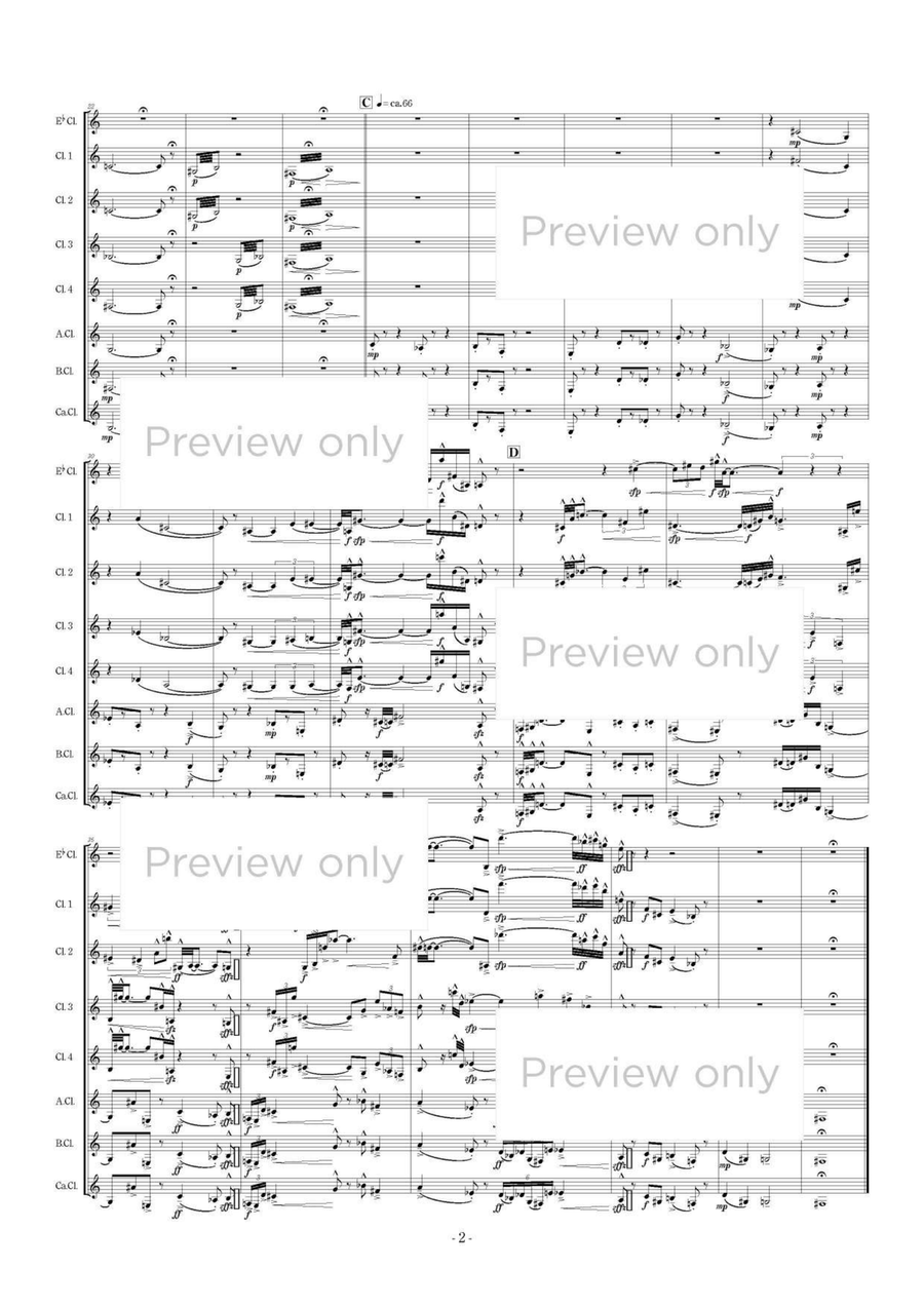 Stabat Mater - Clarinet Octet Clarinet Quartet scores gallery preview page 3