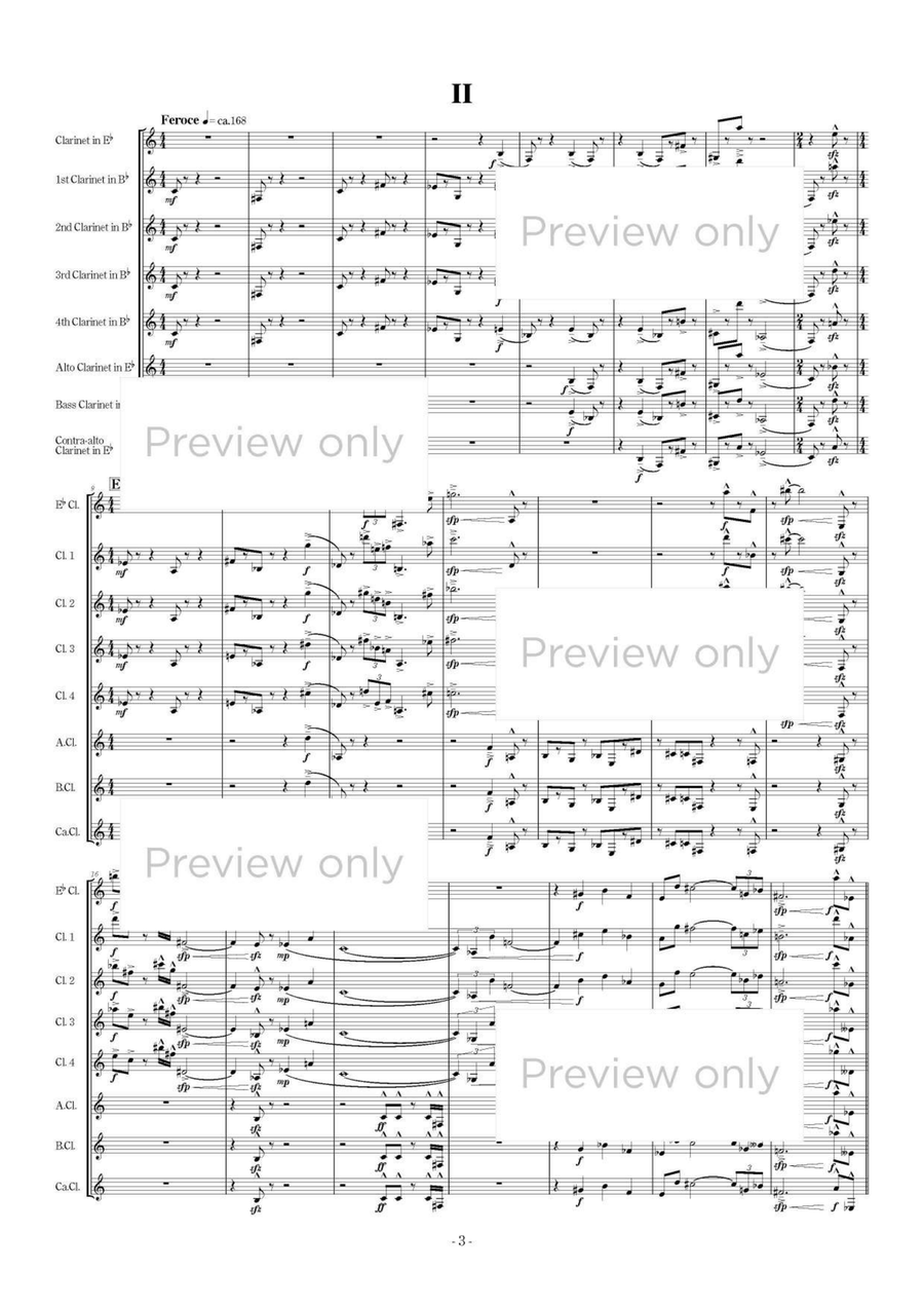 Stabat Mater - Clarinet Octet Clarinet Quartet scores gallery preview page 4