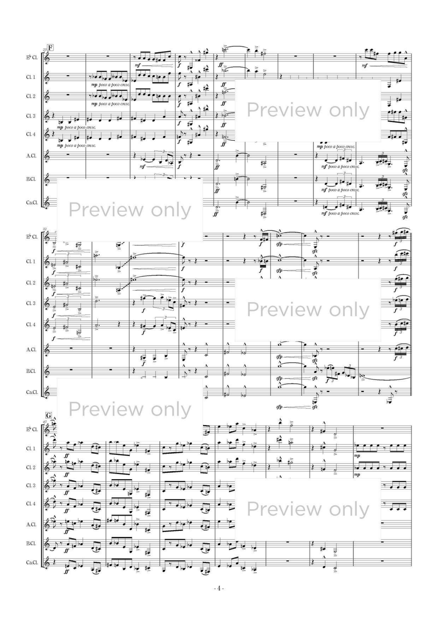 Stabat Mater - Clarinet Octet Clarinet Quartet scores gallery preview page 5