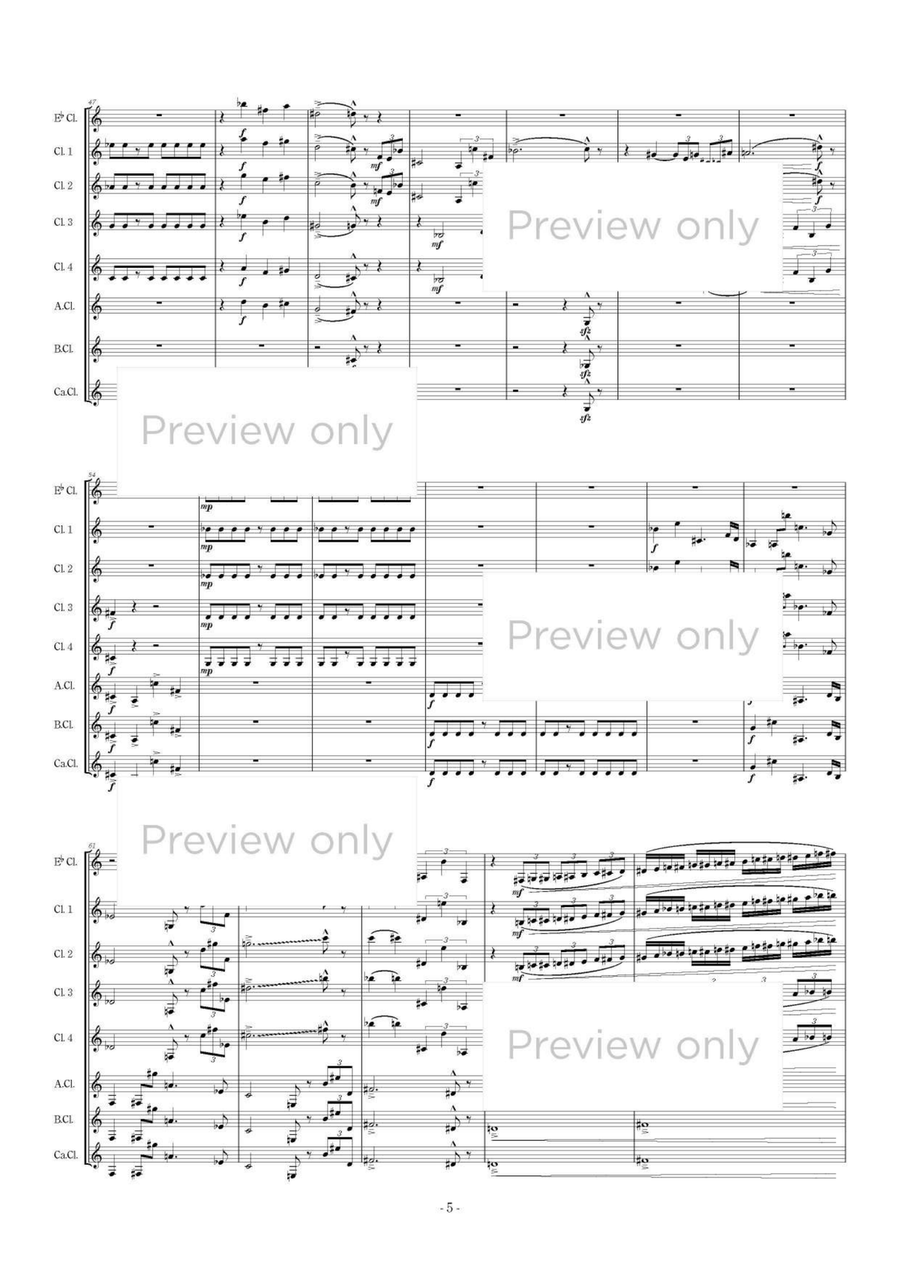 Stabat Mater - Clarinet Octet Clarinet Quartet scores gallery preview page 6